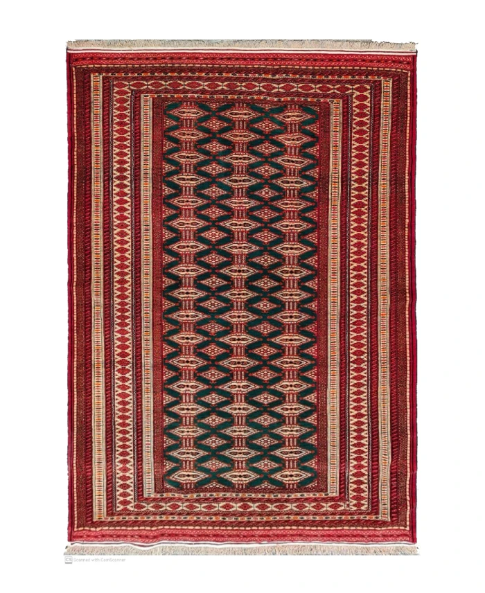 Handmade Persian Turkmen Rug